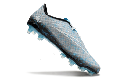 Unisex Nike Hypervenom Phantom FG Firm Ground Low-Tops Football Boots - Grey/White/Blue