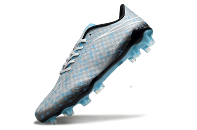 Unisex Nike Hypervenom Phantom FG Firm Ground Low-Tops Football Boots - Grey/White/Blue