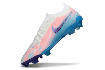 Men's Nike Phantom GX 2 Elite FG Firm Ground Low-Tops Football Boots - White/Pink/Blue