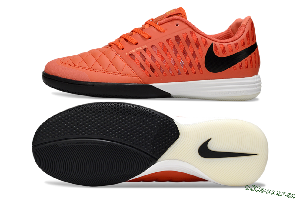 Unisex Nike Lunar Gato 2 IC Indoor & Futsal Low-Tops Football Shoes - Red/Black/White 1