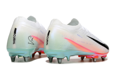 Men's Nike Air Zoom Mercurial Vapor 16 Elite SG Soft Ground Low-Tops Football Boots - White/Black/Pink