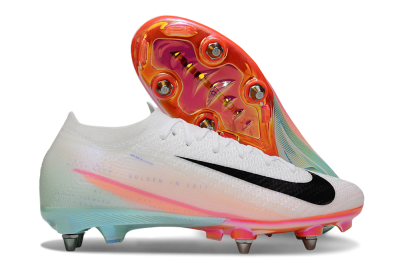 Men's Nike Air Zoom Mercurial Vapor 16 Elite SG Soft Ground Low-Tops Football Boots - White/Black/Pink