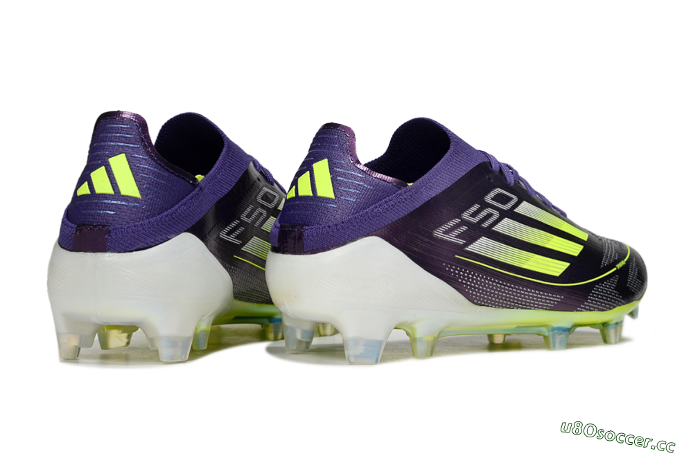 Men's Adidas F50 Elite FG Firm Ground Low-Tops Football Boots - Purple/Yellow 6