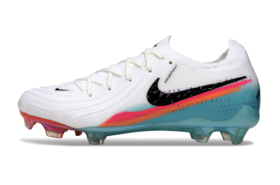 Men's Nike Phantom GX 2 Elite FG Firm Ground Low-Tops Football Boots - White/Red/Blue
