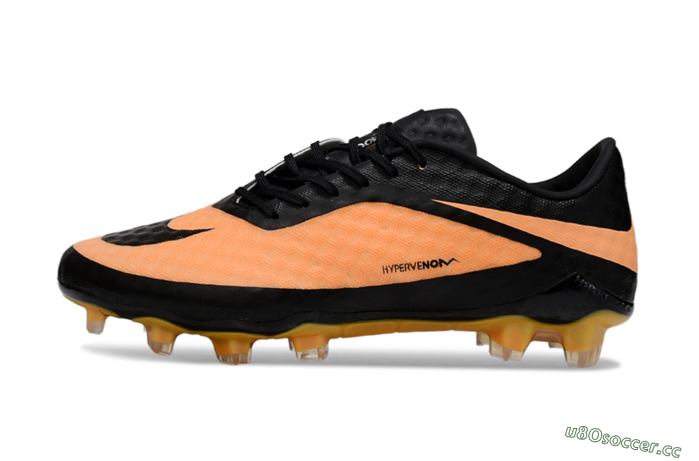 Unisex Nike Hypervenom Phantom FG Firm Ground Low-Tops Football Boots - Orange/Black 0