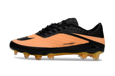 Unisex Nike Hypervenom Phantom FG Firm Ground Low-Tops Football Boots - Orange/Black