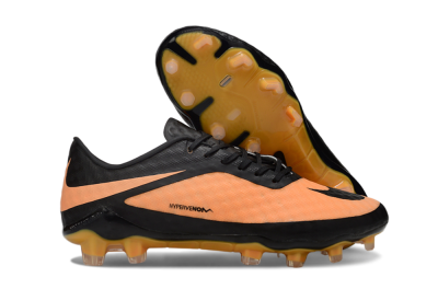 Unisex Nike Hypervenom Phantom FG Firm Ground Low-Tops Football Boots - Orange/Black
