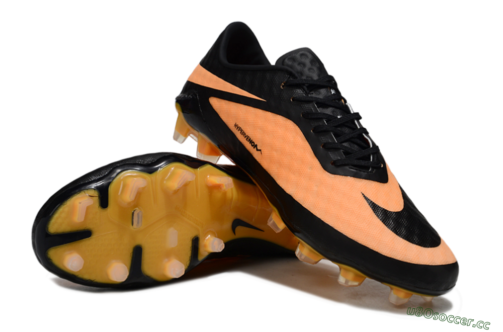 Unisex Nike Hypervenom Phantom FG Firm Ground Low-Tops Football Boots - Orange/Black 3