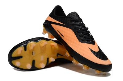 Unisex Nike Hypervenom Phantom FG Firm Ground Low-Tops Football Boots - Orange/Black