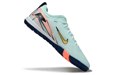 Unisex Nike Air Zoom Mercurial Vapor 16 Pro TF Artificial Turf Low-Tops Football Shoes - Jade/Gold/Pink