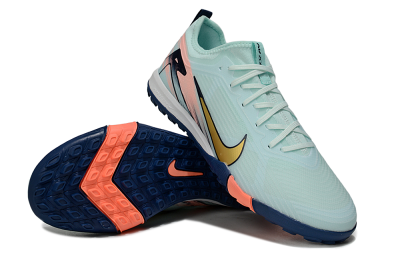 Unisex Nike Air Zoom Mercurial Vapor 16 Pro TF Artificial Turf Low-Tops Football Shoes - Jade/Gold/Pink