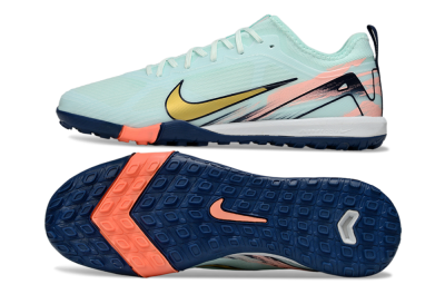 Unisex Nike Air Zoom Mercurial Vapor 16 Pro TF Artificial Turf Low-Tops Football Shoes - Jade/Gold/Pink