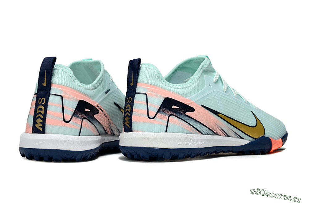 Unisex Nike Air Zoom Mercurial Vapor 16 Pro TF Artificial Turf Low-Tops Football Shoes - Jade/Gold/Pink 6