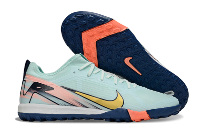 Unisex Nike Air Zoom Mercurial Vapor 16 Pro TF Artificial Turf Low-Tops Football Shoes - Jade/Gold/Pink