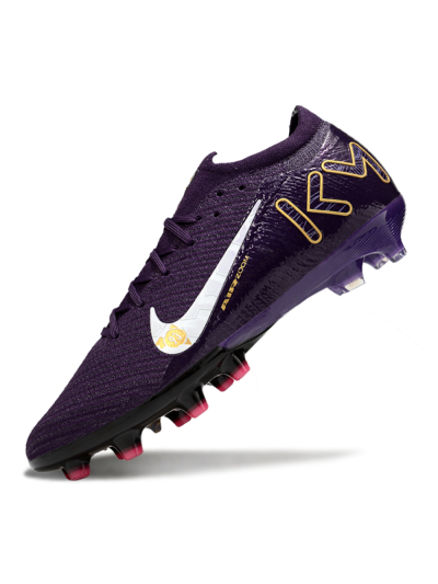 Men's Nike Air Zoom Mercurial Vapor 16 Pro AG Artificial Grass Low-Tops Football Boots - Purple/White/Gold