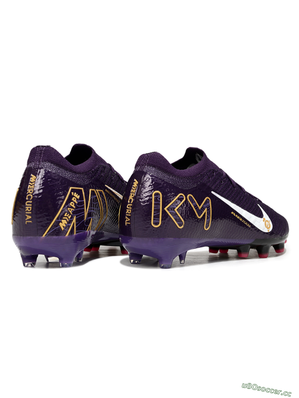 Men's Nike Air Zoom Mercurial Vapor 16 Pro AG Artificial Grass Low-Tops Football Boots - Purple/White/Gold 6
