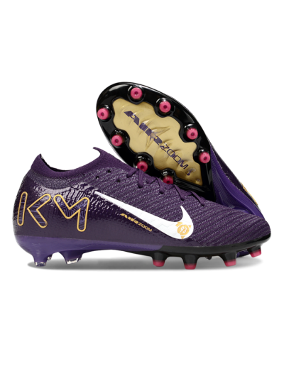 Men's Nike Air Zoom Mercurial Vapor 16 Pro AG Artificial Grass Low-Tops Football Boots - Purple/White/Gold