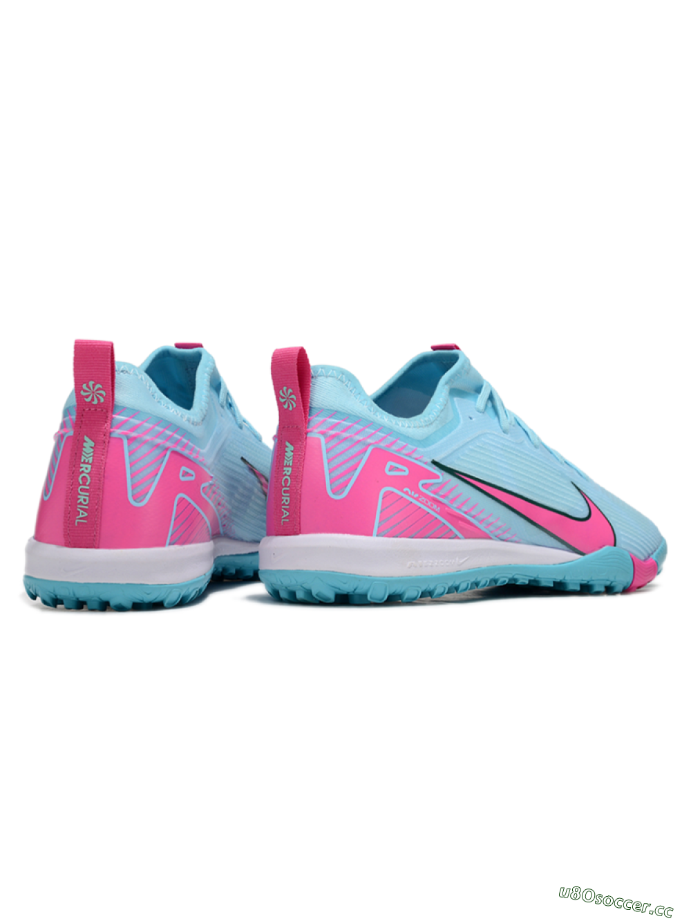 Unisex Nike Air Zoom Mercurial Vapor 16 Pro TF Artificial Turf Low-Tops Football Shoes - Jade/Pink/White 6