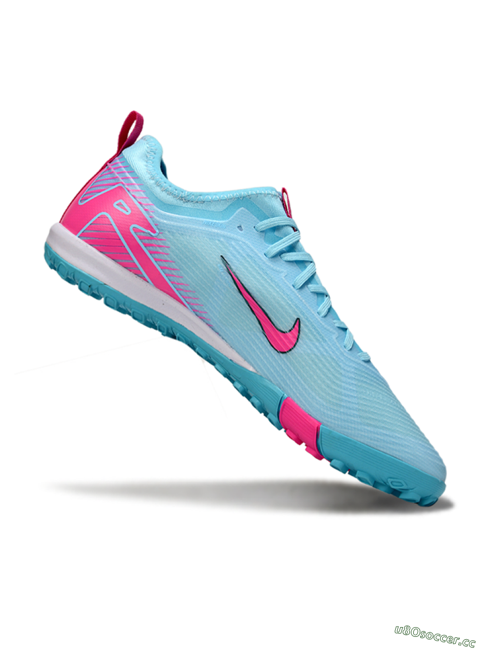 Unisex Nike Air Zoom Mercurial Vapor 16 Pro TF Artificial Turf Low-Tops Football Shoes - Jade/Pink/White 4