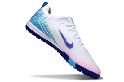 Unisex Nike Air Zoom Mercurial Vapor 16 Pro TF Artificial Turf Low-Tops Football Shoes - Whtie/Beige/Blue