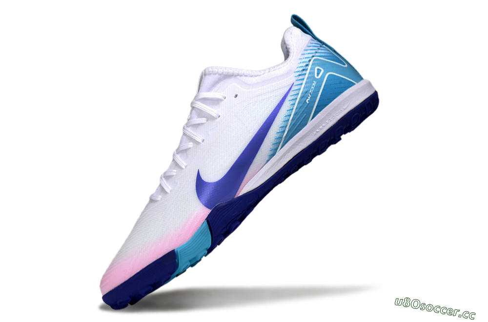 Unisex Nike Air Zoom Mercurial Vapor 16 Pro TF Artificial Turf Low-Tops Football Shoes - Whtie/Beige/Blue 5
