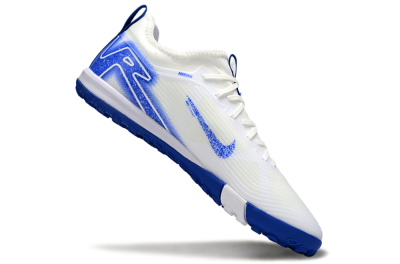 Unisex Nike Air Zoom Mercurial Vapor 16 Pro TF Artificial Turf Low-Tops Football Shoes - Whtie/Beige/Blue