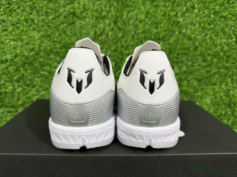 Unisex Messi x Adidas F50 Pro TF Artificial Turf Low-Tops Football Shoes - Silver/Red/Black