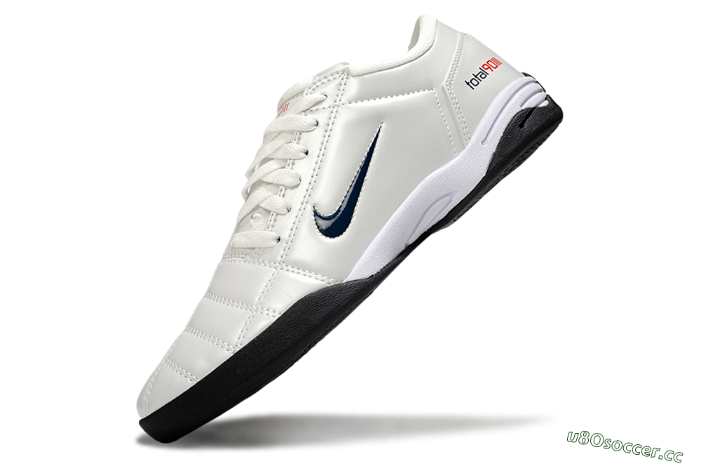 Unisex Nike Total 90 III IC Indoor & Futsal Low-Tops Football Shoes - Beige/Black/White 5