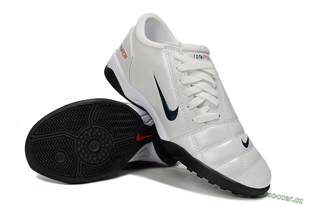 Unisex Nike Total 90 III IC Indoor & Futsal Low-Tops Football Shoes - Beige/Black/White 3