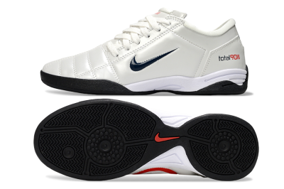 Unisex Nike Total 90 III IC Indoor & Futsal Low-Tops Football Shoes - Beige/Black/White