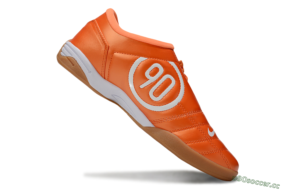 Unisex Nike Total 90 III IC Indoor & Futsal Low-Tops Football Shoes - Orange/White/Brown 4
