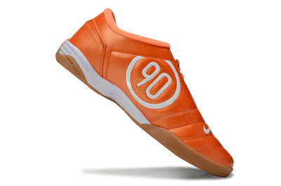 Unisex Nike Total 90 III IC Indoor & Futsal Low-Tops Football Shoes - Orange/White/Brown