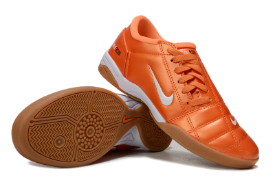 Unisex Nike Total 90 III IC Indoor & Futsal Low-Tops Football Shoes - Orange/White/Brown