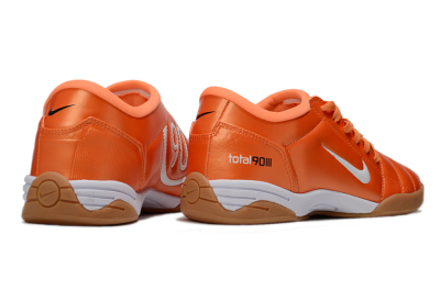 Unisex Nike Total 90 III IC Indoor & Futsal Low-Tops Football Shoes - Orange/White/Brown