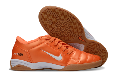 Unisex Nike Total 90 III IC Indoor & Futsal Low-Tops Football Shoes - Orange/White/Brown