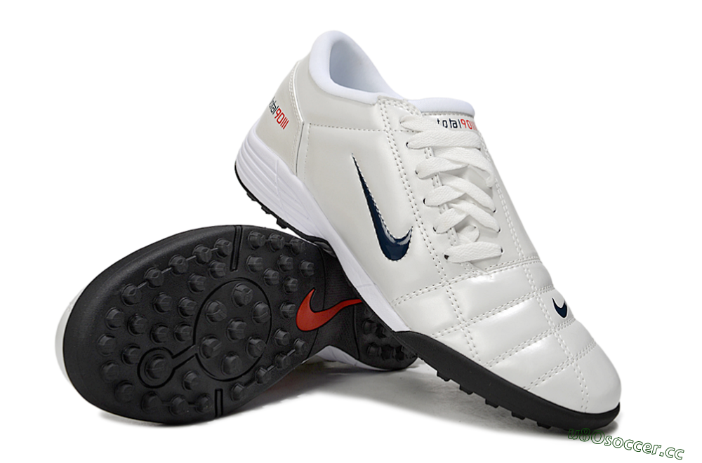 Unisex Nike Total 90 III TF Artificial Turf Low-Tops Football Shoes - Beige/Black/White 3