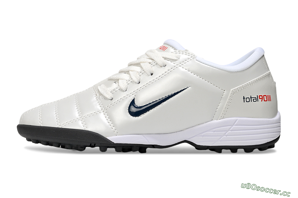 Unisex Nike Total 90 III TF Artificial Turf Low-Tops Football Shoes - Beige/Black/White 0