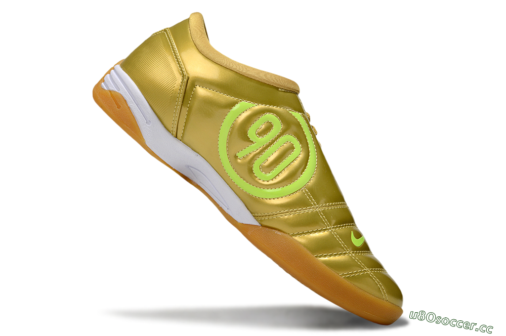Unisex Nike Total 90 III IC Indoor & Futsal Low-Tops Football Shoes - Gold/Yellow/White 4