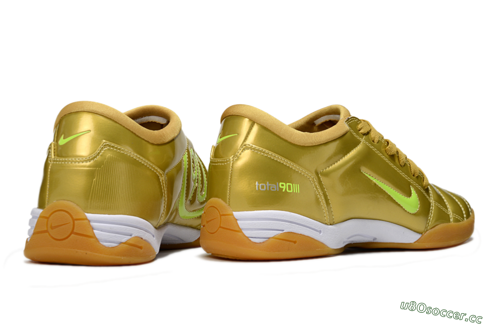 Unisex Nike Total 90 III IC Indoor & Futsal Low-Tops Football Shoes - Gold/Yellow/White 6