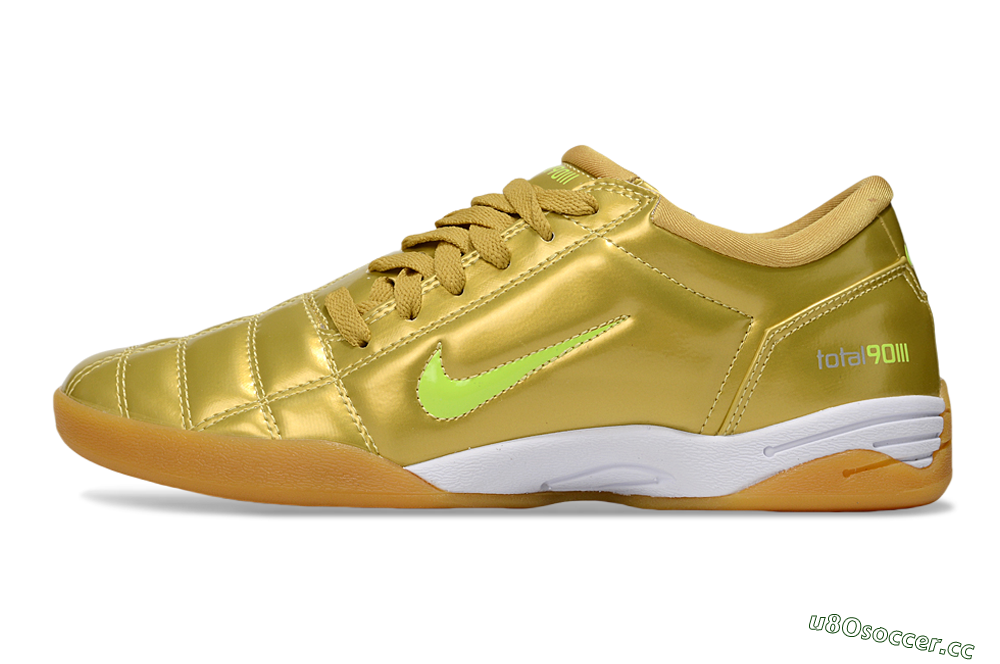 Unisex Nike Total 90 III IC Indoor & Futsal Low-Tops Football Shoes - Gold/Yellow/White 0