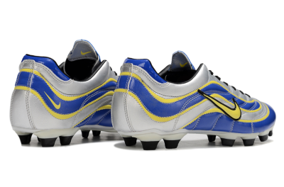 Men's Nike Mercurial Vapor R9 FG Firm Ground Low-Tops Football Boots - Blue/Silver/Yellow