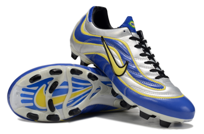 Men's Nike Mercurial Vapor R9 FG Firm Ground Low-Tops Football Boots - Blue/Silver/Yellow