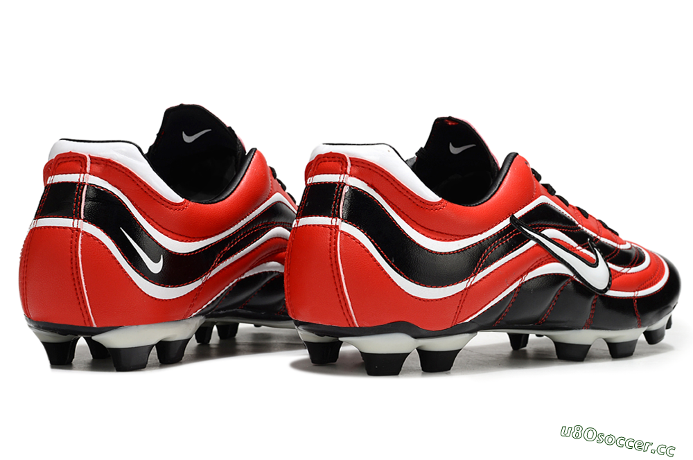 Men's Nike Mercurial Vapor R9 FG Firm Ground Low-Tops Football Boots - Red/Black/White 5