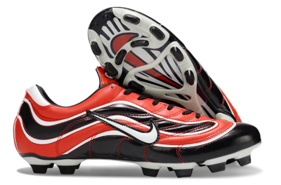 Men's Nike Mercurial Vapor R9 FG Firm Ground Low-Tops Football Boots - Red/Black/White