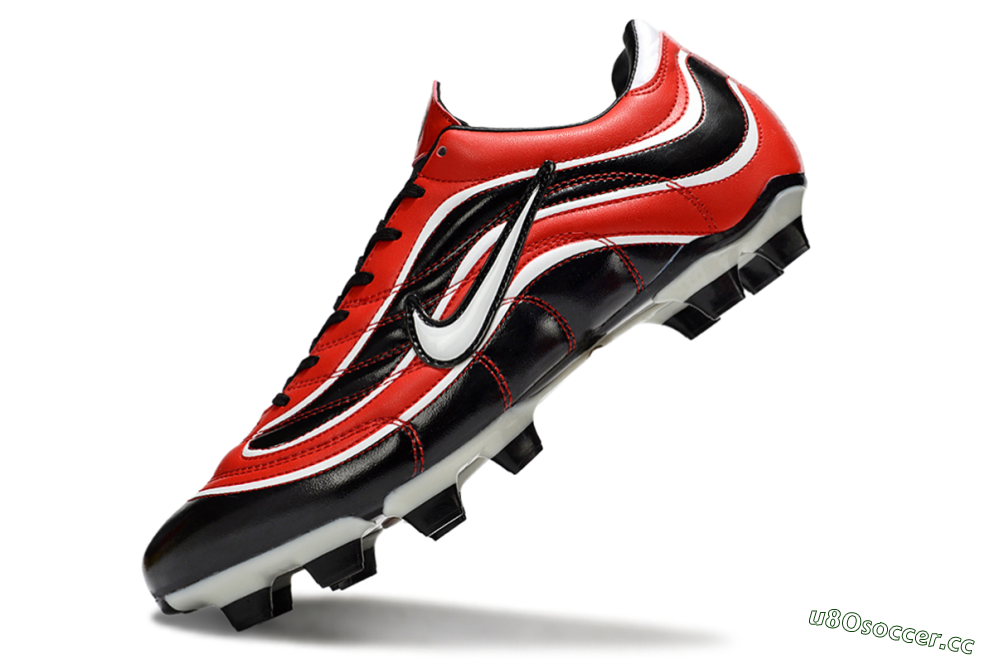 Men's Nike Mercurial Vapor R9 FG Firm Ground Low-Tops Football Boots - Red/Black/White 4