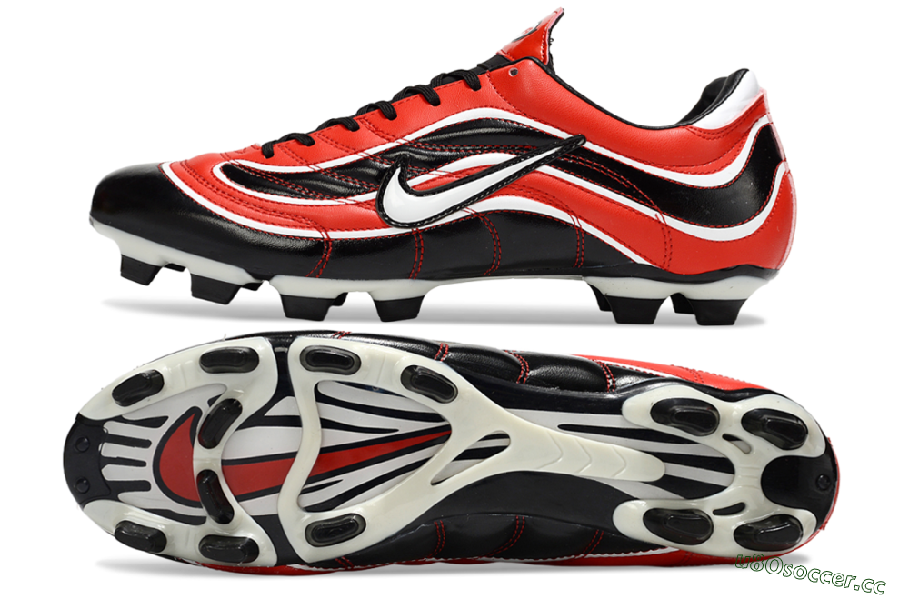 Men's Nike Mercurial Vapor R9 FG Firm Ground Low-Tops Football Boots - Red/Black/White 1