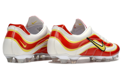 Men's Nike Mercurial Vapor R9 FG Firm Ground Low-Tops Football Boots - White/Red/Yellow