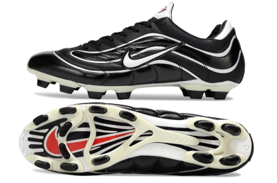 Men's Nike Mercurial Vapor R9 FG Firm Ground Low-Tops Football Boots - Black/White/Red