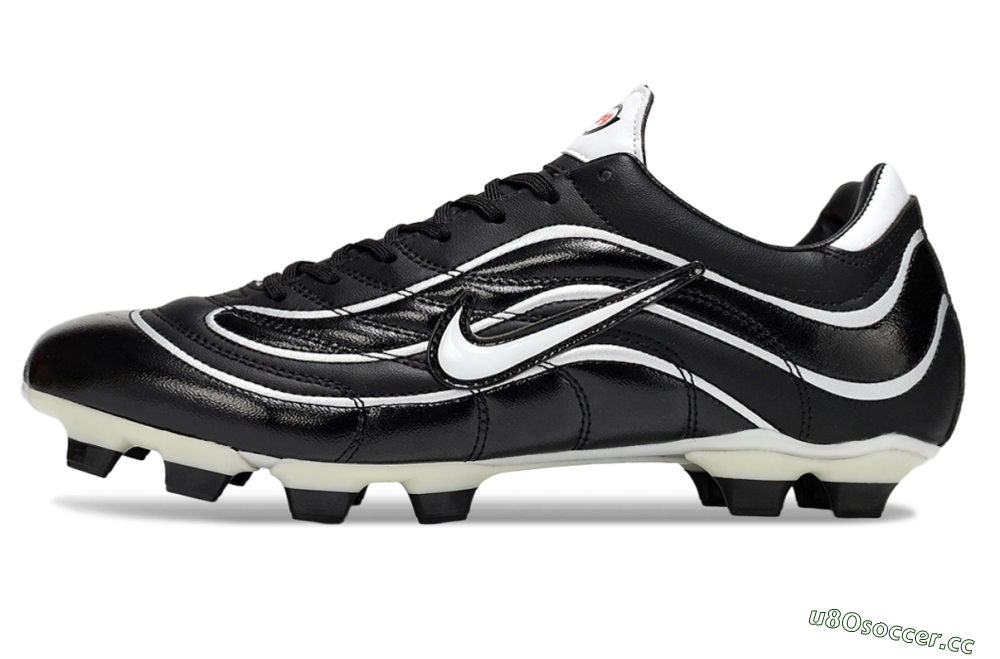 Men's Nike Mercurial Vapor R9 FG Firm Ground Low-Tops Football Boots - Black/White/Red 0