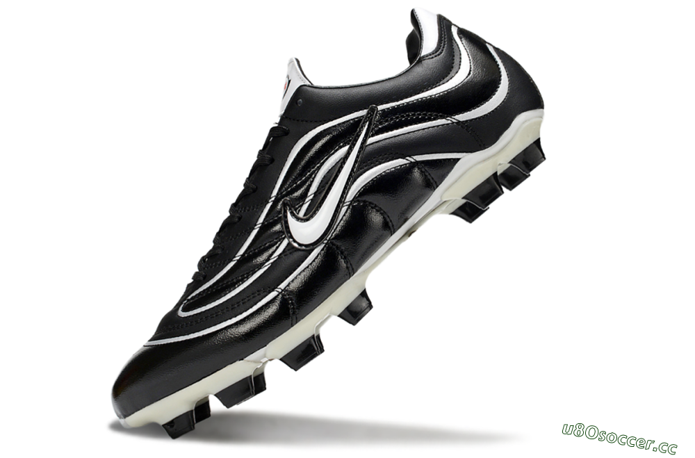 Men's Nike Mercurial Vapor R9 FG Firm Ground Low-Tops Football Boots - Black/White/Red 4